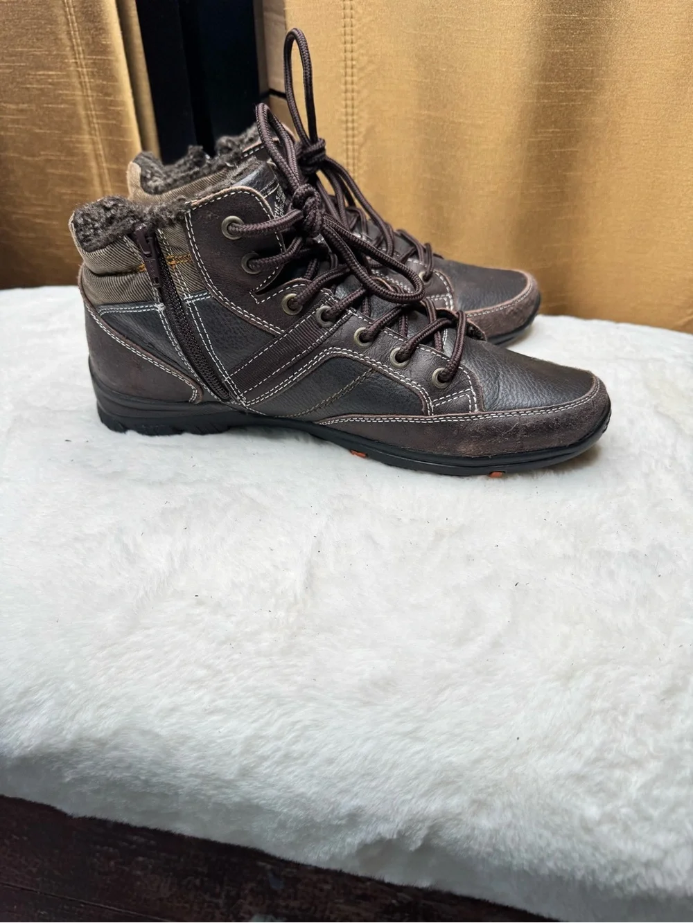 S.Oliver Brown Leather Comfort Walking Shoes Est Women’s 9